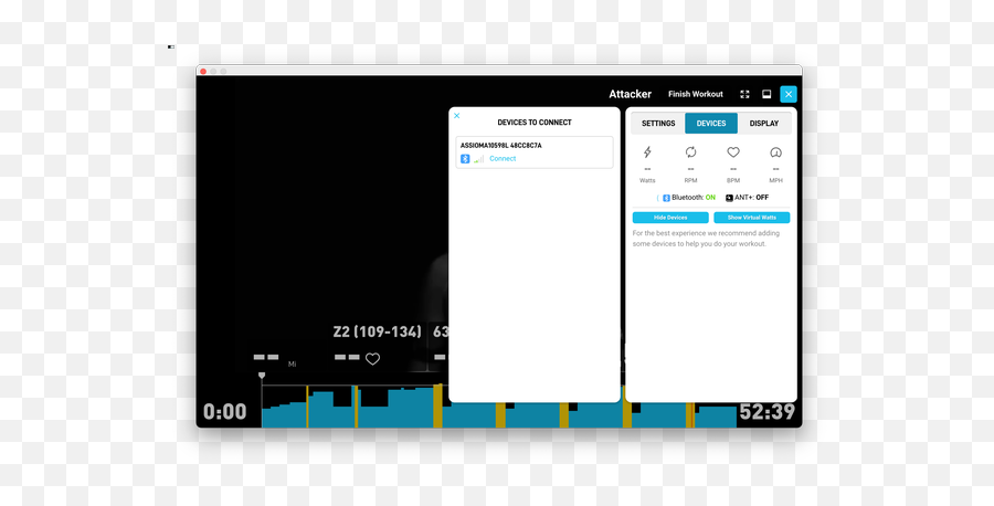 Connecting A Smart Non - Controllable Trainer Or Power Meter Wahoo App Virtual Watts Png,Icon Of Electric Meter