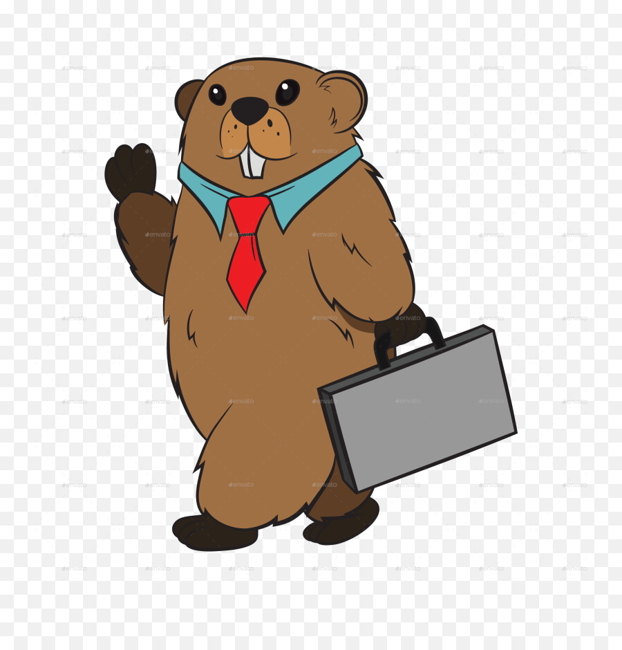 Groundhog Character In 17 Different Professions For - Anthropomorphism Png,Groundhog Icon