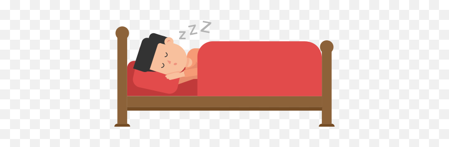 Sleep Vector Png Free - Sleeping Man Animation Gif,Bed Clipart Png