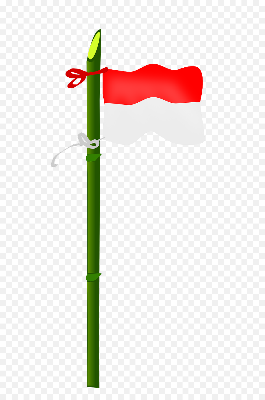 Flagpole Bamboo Flag - Free Vector Graphic On Pixabay Indonesian Flag Clip Art Png,Flag Pole Png