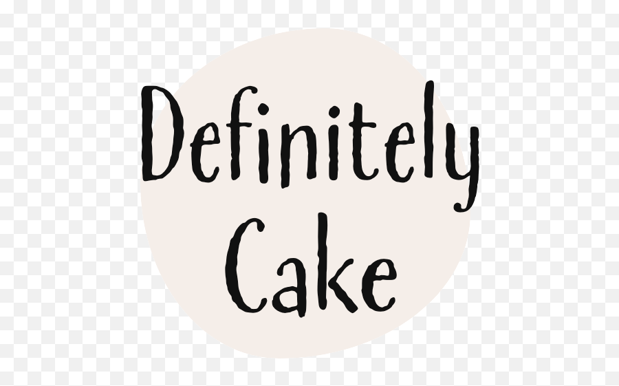Definitely Cake - Calligraphy Png,Cake Logo