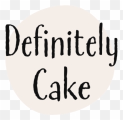Definitely Cake - Calligraphy Png,Cake Logo