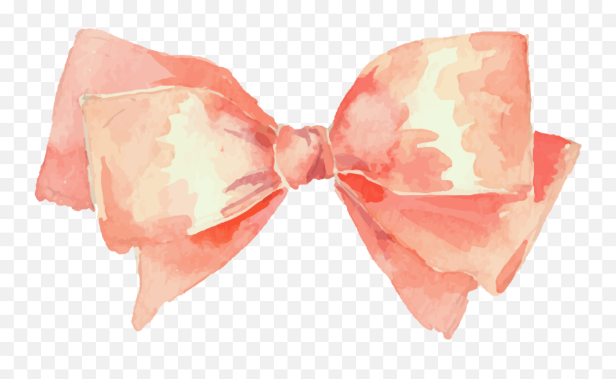 Download Hd Watercolor Painting Drawing - Pink Watercolor Watercolor Bow Free Png,Pink Bow Png