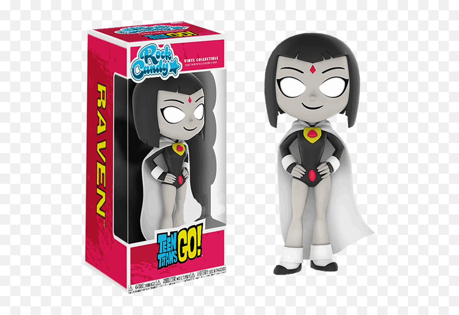 Dc Comics - Teen Titans Go Raven In White Rock Candy Vinyl Figure Teen Titans Go Toy Png,Teen Titans Logo Png