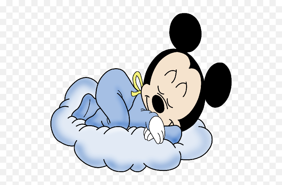 Baby Mickey Mouse Sleeping Png - Baby Mickey Mouse Sleeping,Sleeping Png