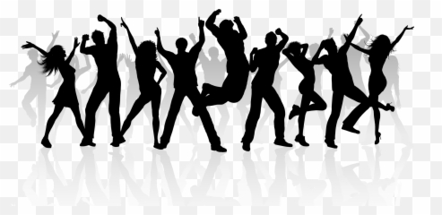 Dj Transparent Png - People Dancing Silhouette