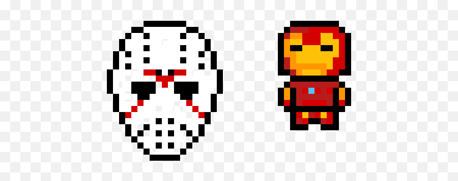Friday The 13th And Iron Man - Friday The 13th Pixel Art Png,Friday The 13th Png