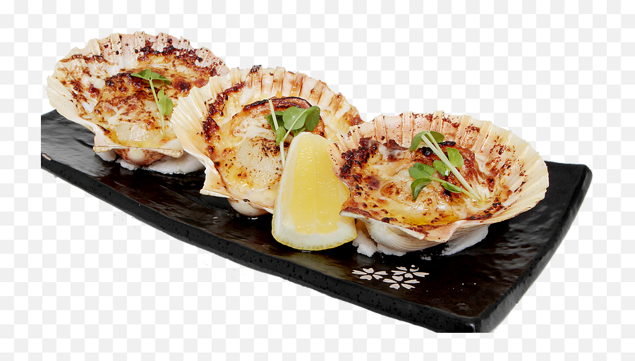 Download Flame Grilled Cheese Scallop - Side Dish Png,Scallop Png