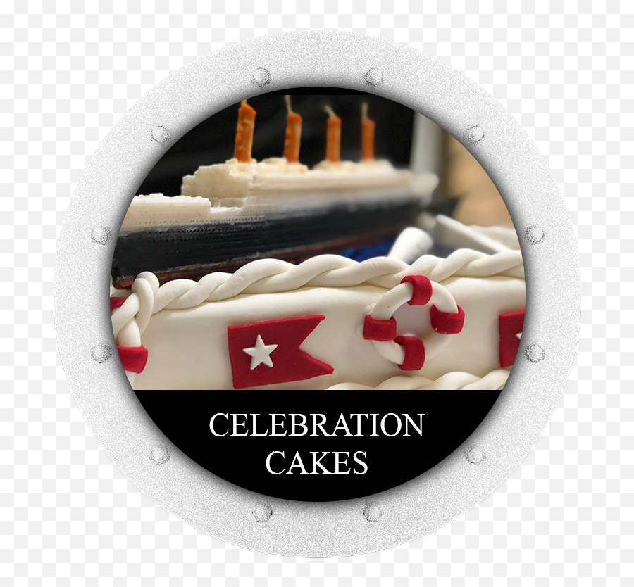 Titanic Celebration Cakes And Themed Extras - Great American Bagel Bakery Png,Titanic Logo