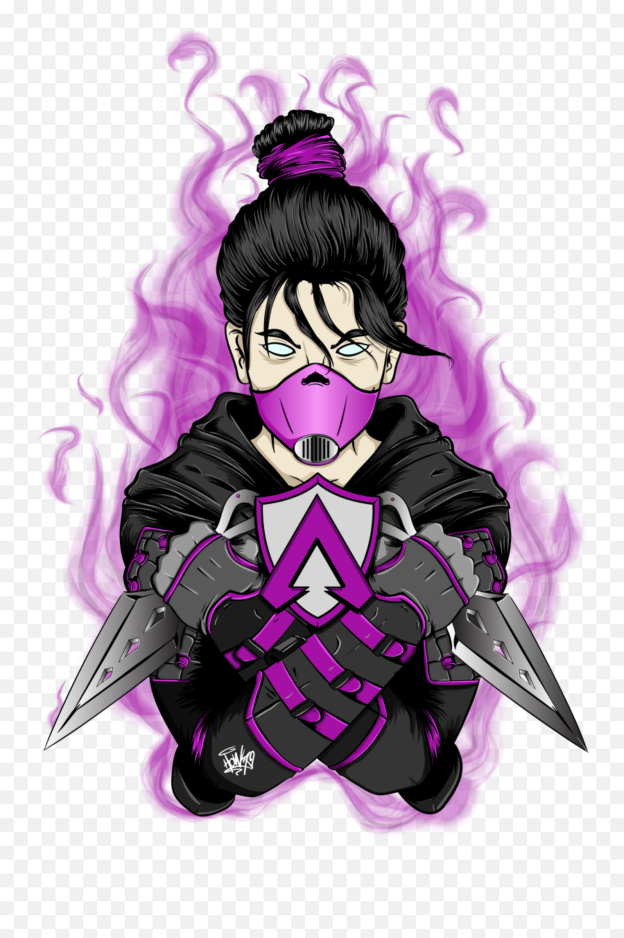 Wraith Illustration Apexlegends - Cartoon Png,Wraith Png