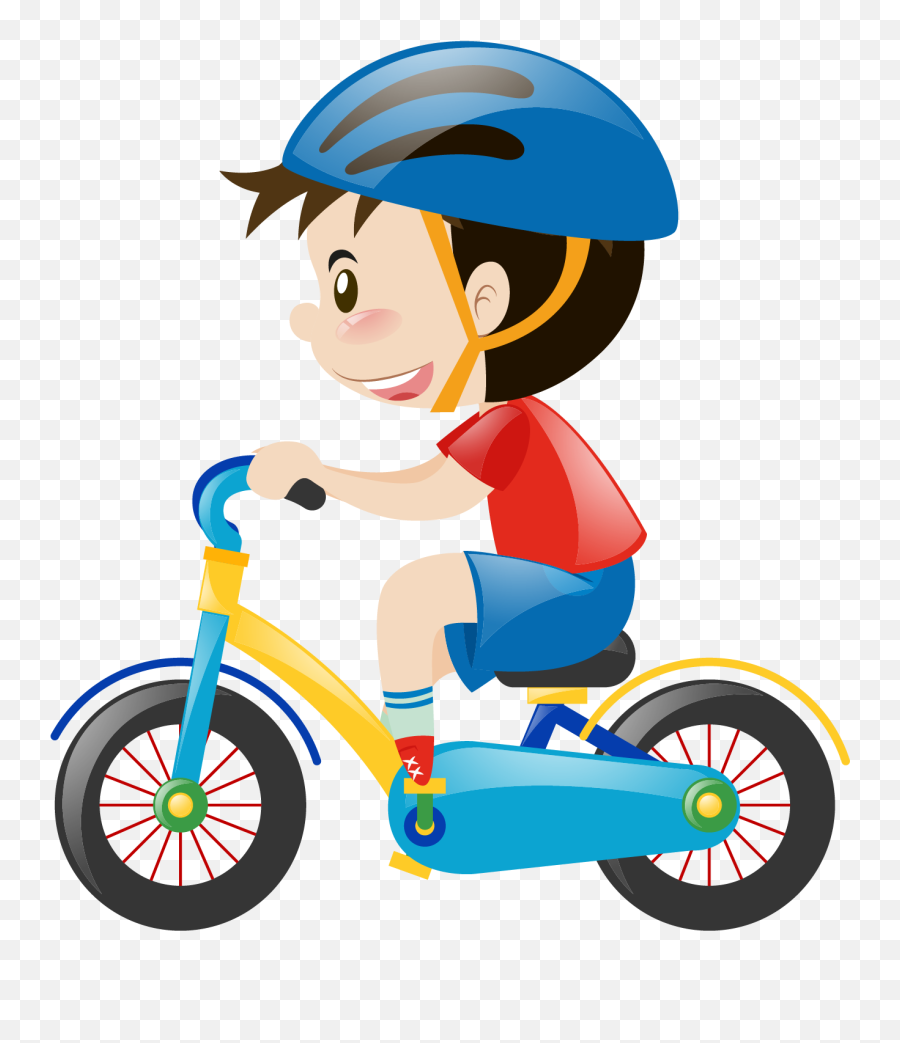 Download Car Cartoon Child Hd Png Clipart Free - Niño En Bicicleta Con Casco,Car Cartoon Png