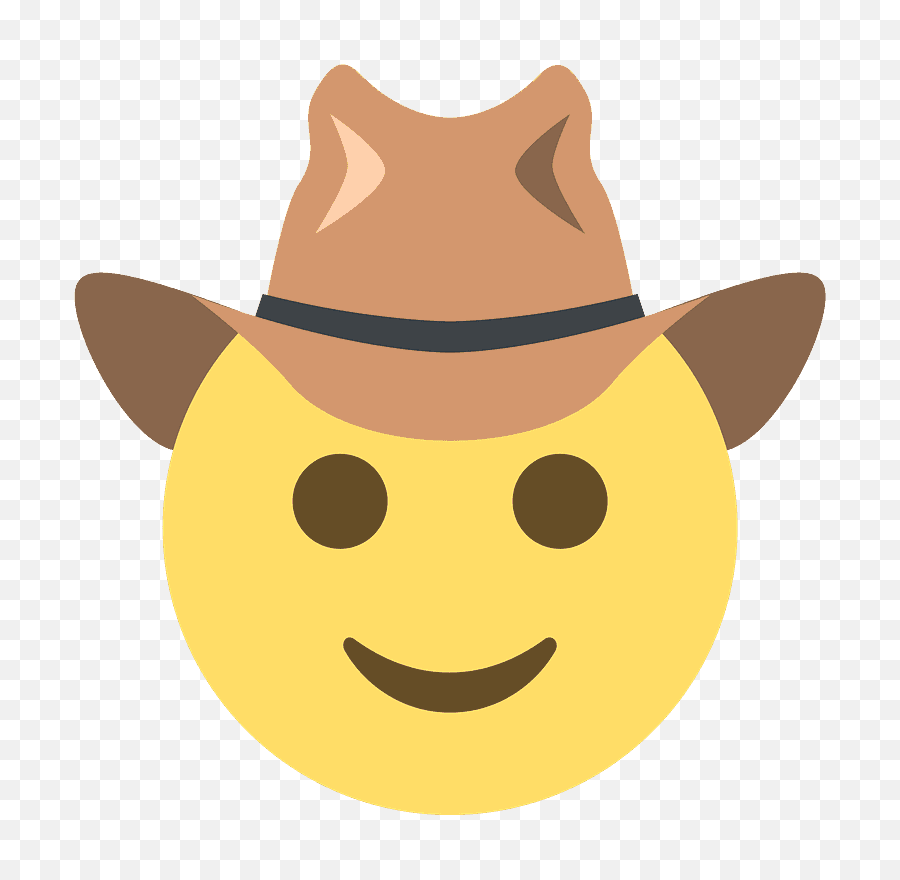 Emojione 1f920 - Emoji Aventurero Png,Cowboy Emoji Png