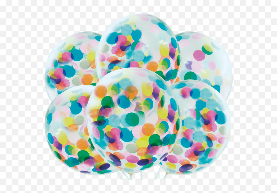 Confetti U0026 Gender Reveal Balloons - Balloon Png,Silver Confetti Png