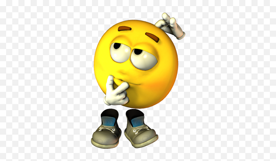 Thinking Smiley - Wwwfacebookcompagesgreatjokesfunny Wondering Face Cartoon  Gif Png,Thinking Emoji Png - free transparent png images 