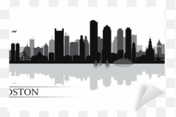 Boston City Skyline Silhouette - Background png