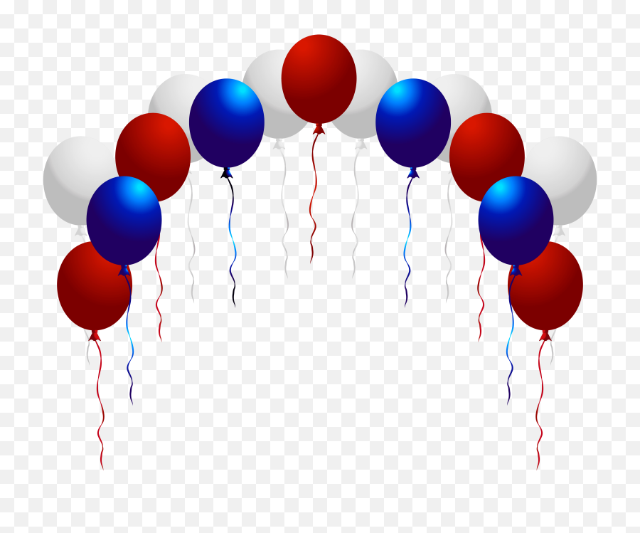 Download Free Png Usa Balloons Images - July 4th Clip Art,Blue Balloons Png