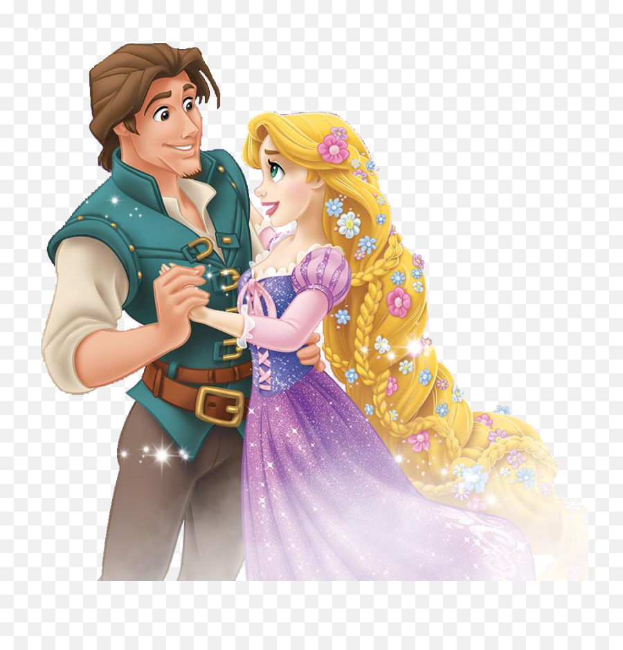 Clipart Rapunzel Tangled Flynn - Rapunzel And Prince Png,Rapunzel Transparent