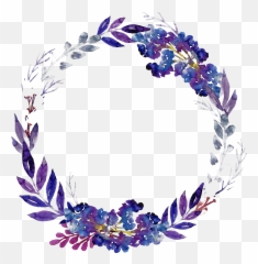 Round Lilac Wreath Png High - Quality Image Arts Purple Png
