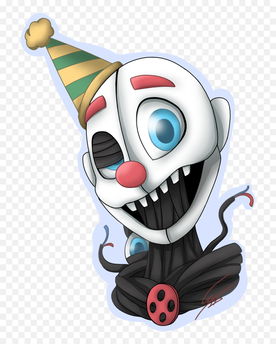 Download Hd Ennard Sister Location Pizza Sim Fnaf 5 - Fnaf Ennard Drawing Cute Png,Fnaf Png