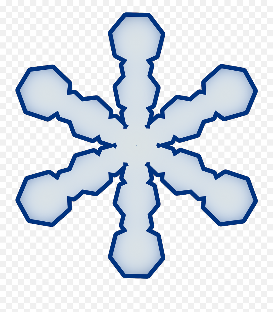 Snowflake Vector Png - Snowflakeicysnowfree Vector Copos De Nieve Azul Vector,Snowflakes Clipart Png