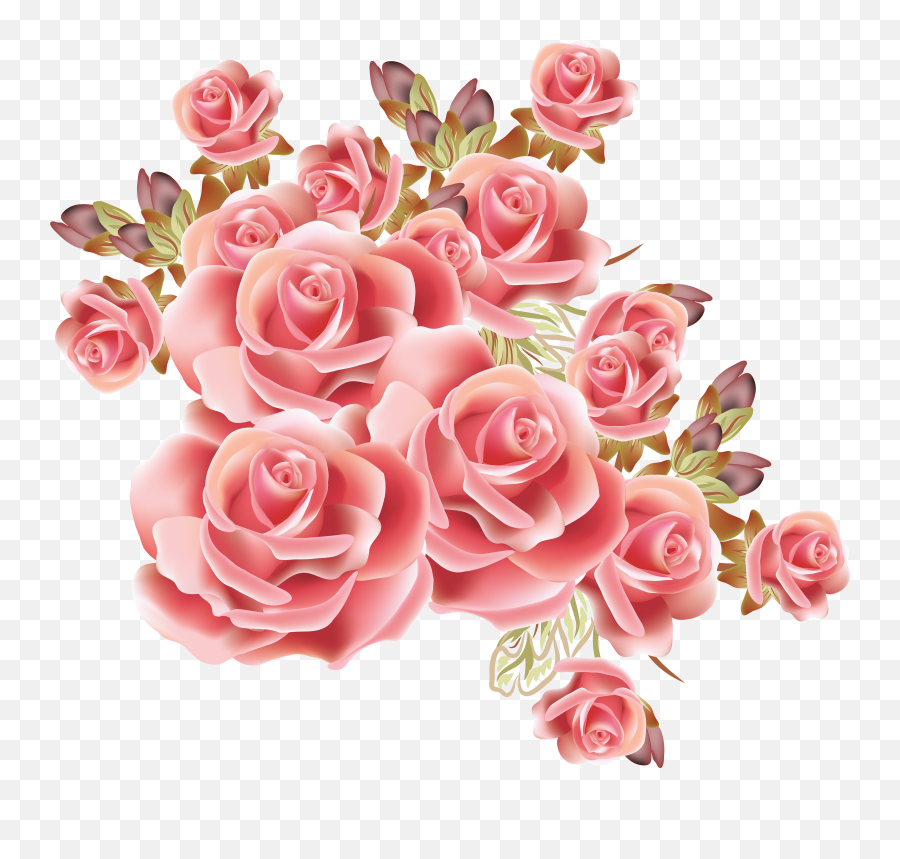 Pink Rose Border Png - Free Pink Rose Border Png Pink And Flower Png,Rose Flower Png