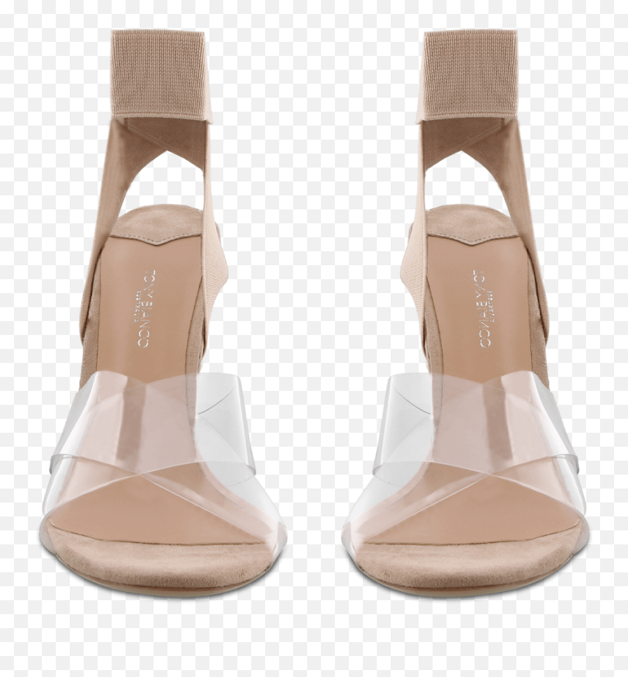 Kami Clear Vynaliteblush Kid Suede Heels - Sandal Png,Blush Transparent