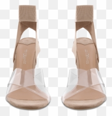 Kami Clear Vynaliteblush Kid Suede Heels - Sandal Png,Blush Transparent