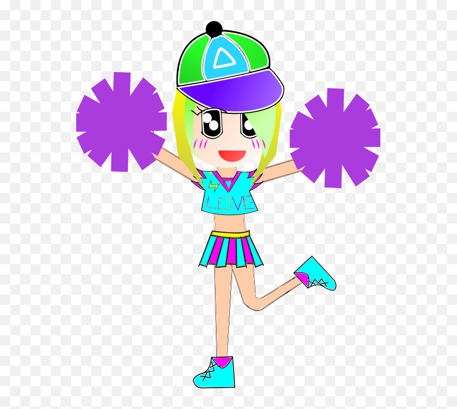 Pom Png - National Football League Cheerleading Girl Cheerleaders Cartoon,Pom Pom Png