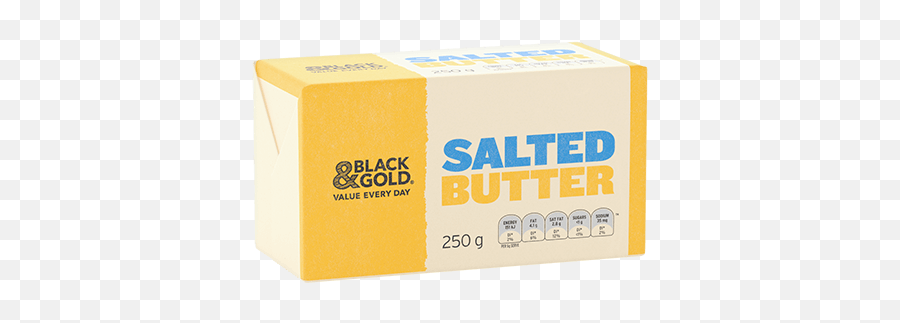 Black U0026 Gold Butter Block Salted 250g Iga Supermarkets - Black And Gold Butter Png,Butters Png