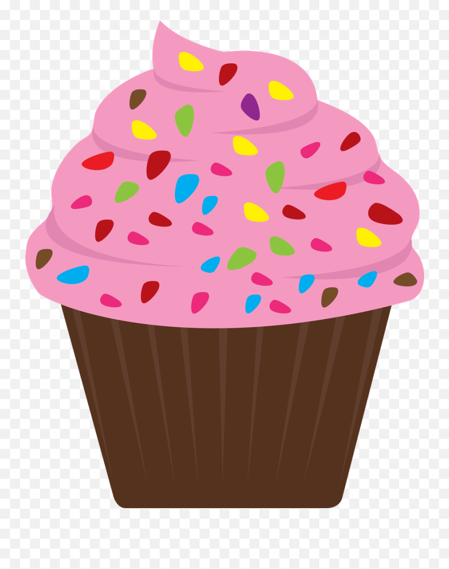 Download Clipart Cupcakes With Sprinkles Hd Png - Cupcake With Sprinkles Clipart,Cupcakes Png