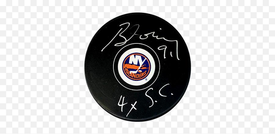 Butch Goring Autographed New York Islanders Hockey Puck Jsa Coa 4x Stanley Cup Inscription Included - Solid Png,Hockey Puck Png