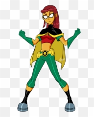 Teen Titans Go Robin And Starfire Head Swap Clipart - Full Robin Starfire Jovenes Titanes Png,Starfire Png