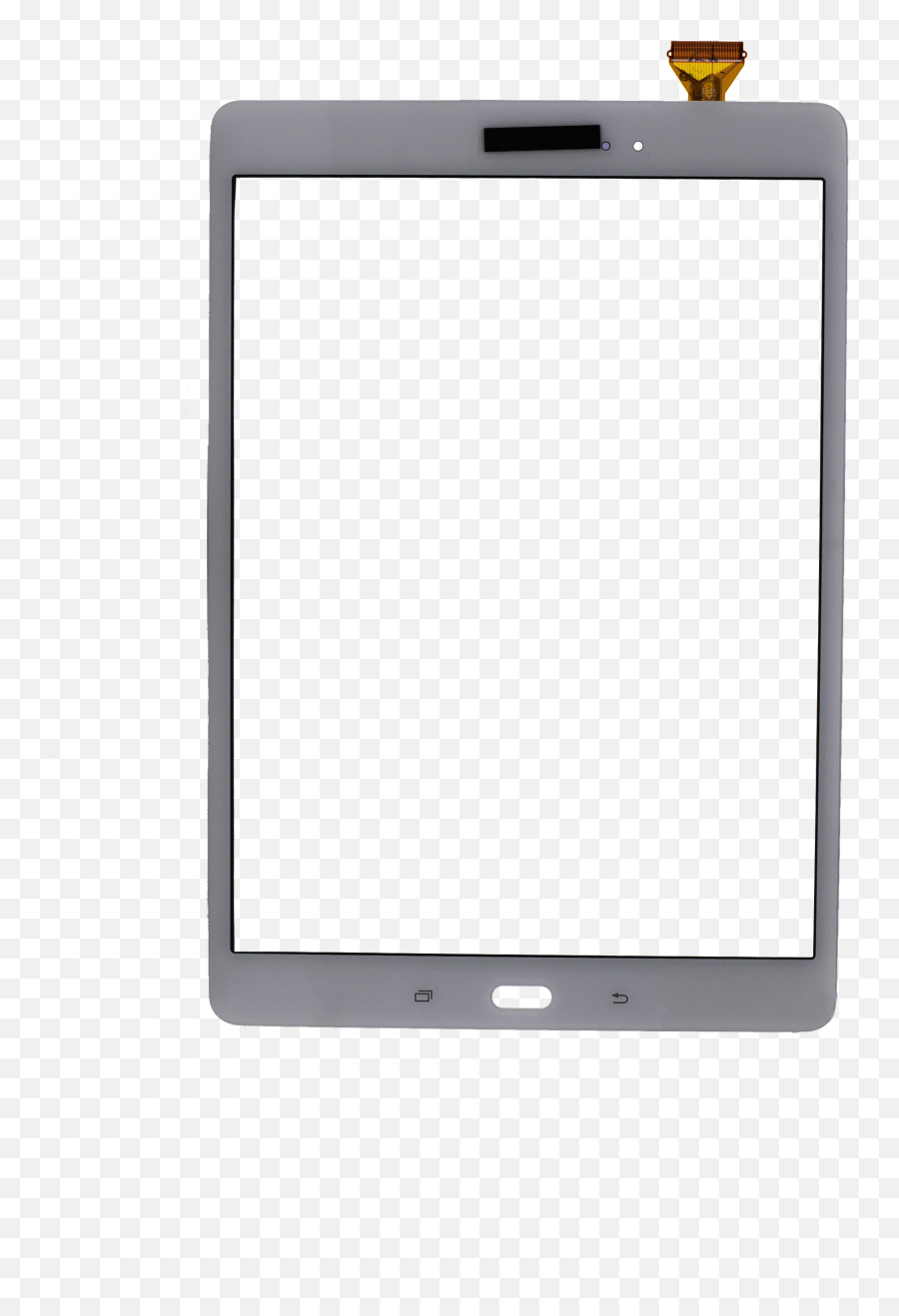Glass And Digitizer For Use With Samsung Galaxy Tab A 97 Sm - T550 White Flat Panel Display Png,Cracked Glass Transparent Png