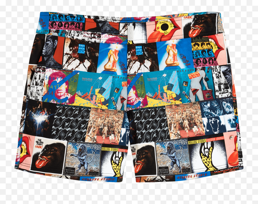 Vilebrequin Men Swimwear - Rolling Stones Swimming Trunk Rolling Stones Emotional Rescue Png,Rolling Stones Png