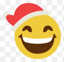 Download Free Png Smiling Santa Claus Hat Face Emoticon 15 - Smiley With Santa Hat