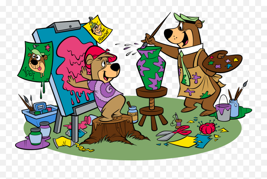 Jellystone Camp - Yogi Bear Painting Png,Yogi Bear Png