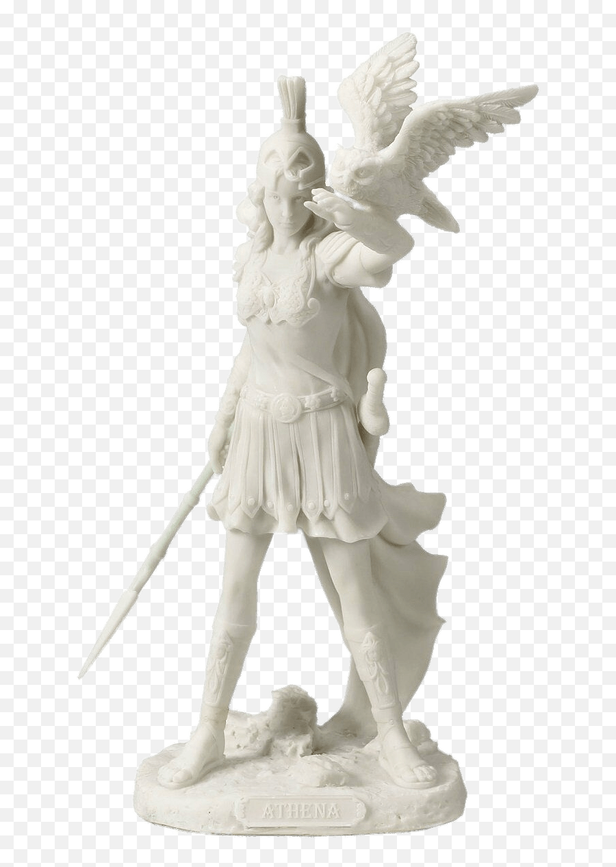 Athena White Figurine Transparent Png - Greek Goddess Athena,Athena Png
