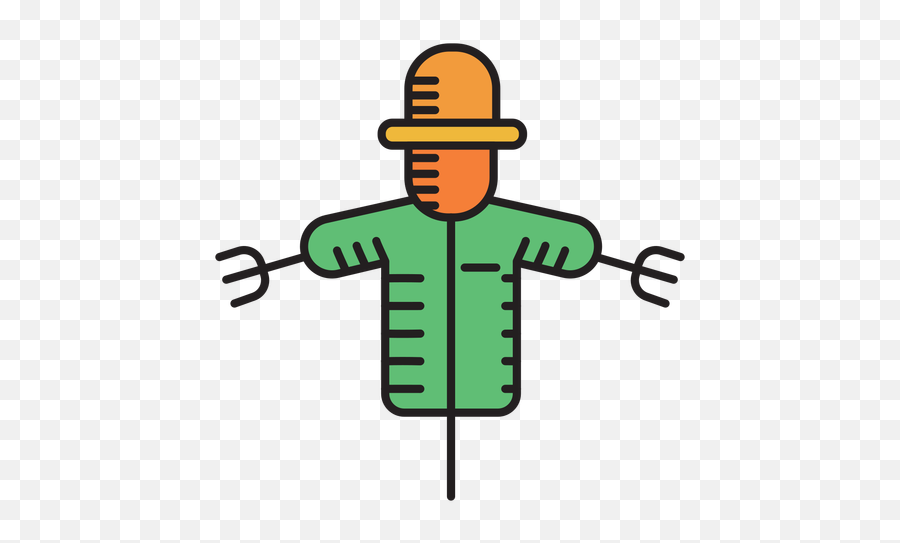 Farm Scarecrow Colored Icon - Transparent Png U0026 Svg Vector File Vertical,Scarecrow Transparent