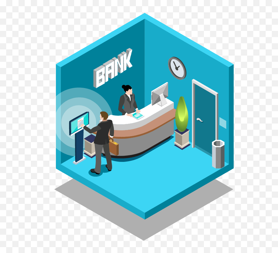 Digital Kiosk Technology Banking Industry - Banking Clipart Png,Kiosk Icon