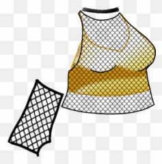 Gachalife Gachaverse Gacha Gachastudio Gold Top Fishnet Png Pattern