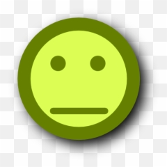 Emoticon Straight Face Icons Png Transparent Background - Happy