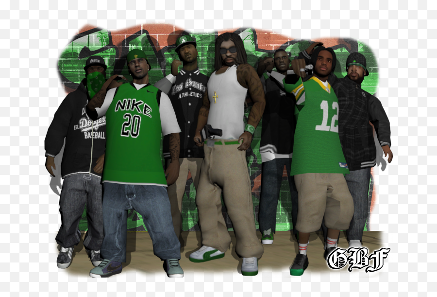 Gta San Andreas Png - New Character Skinpack Grove Street Gta San Andreas Grove Street Png,San Andreas Icon Pack