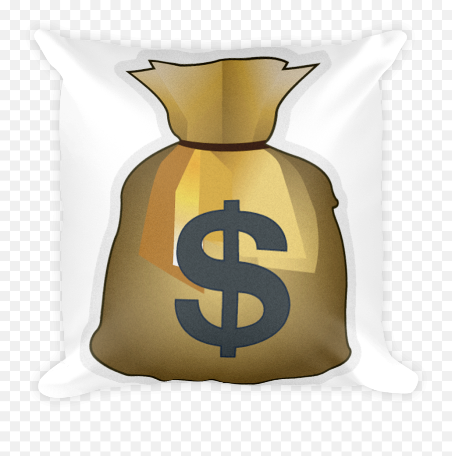 Money Bag Emoji Png Transparent Free - Cushion,Money Bag Transparent Background