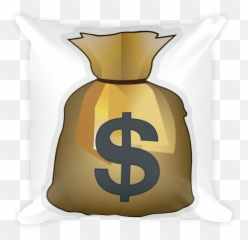 Money Bag Emoji Png Transparent Free - Cushion
