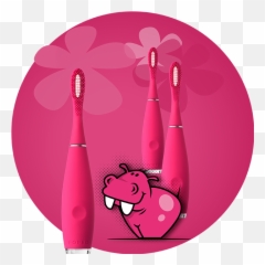 Foreo Issa Kids Long - Lasting Charge Toothbrush Girly png