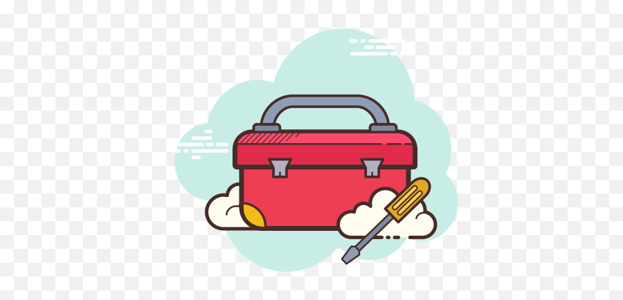 Toolbox Icon In Cloud Style - Free Marketing Tools Png,Toolbox Icon Free