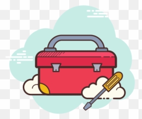 Toolbox Icon In Cloud Style - Free Marketing Tools png