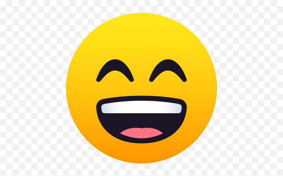Grinning Face With Smiling Eyes People Sticker - Grinning Star Emoji Gif Png,Grin Icon