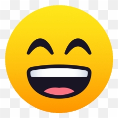 Grinning Face With Smiling Eyes People Sticker - Star Emoji Gif png
