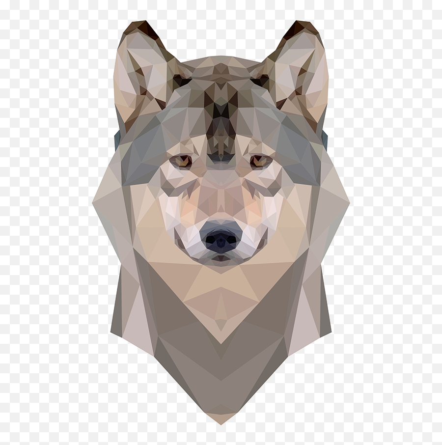 Geometric Wolf Triangular Png - Animal Vector Art Geometric Png,Wolf Face Png